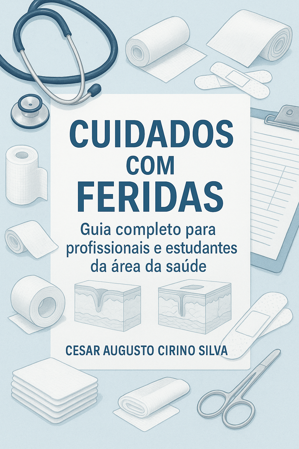 Capa do E-book Guia Completo de Cuidados com Feridas